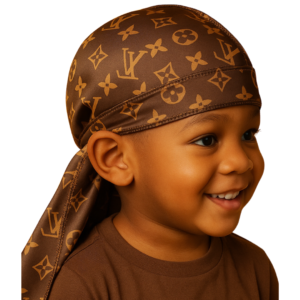 Brown LLV Durag for kids