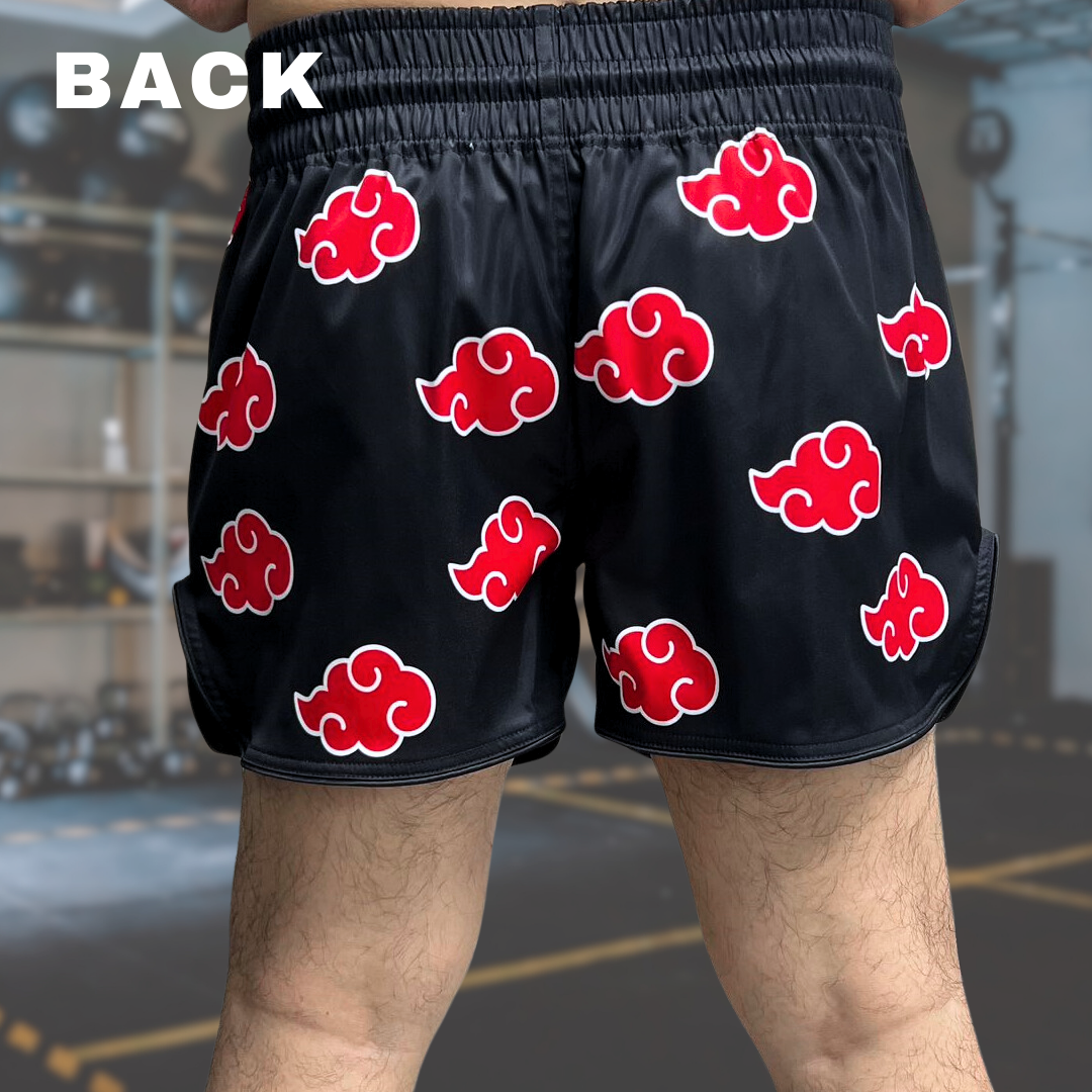 Red Cloud Anime Muay Thai Boxing Shorts - Image 4