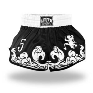 Black Luffy Gear5 Anime Muay Thai Boxing Shorts