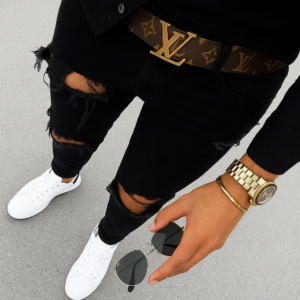 Brown LLV Design Belt