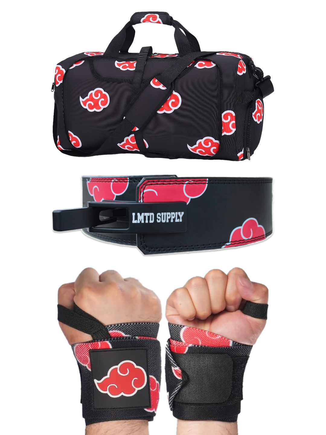 Anime Gym Bag, Belt and Wrist Wrap Set For Men And Women Accesories - Image 2