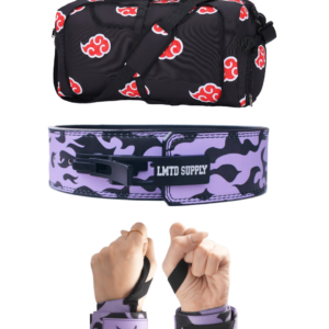Anime Gym Bag, Belt and Wrist Wrap Set For Men And Women Accesories
