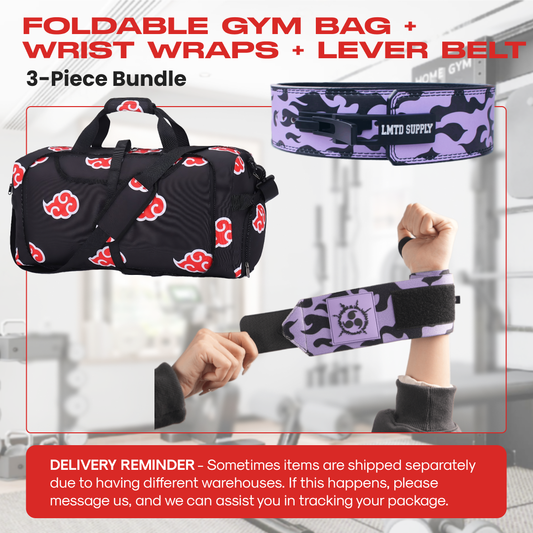 Anime Gym Bag, Belt and Wrist Wrap Set For Men And Women Accesories - Image 14