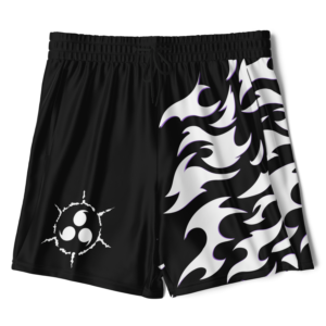 Curse Mark White Men's 2-in-1 Shorts - AOP