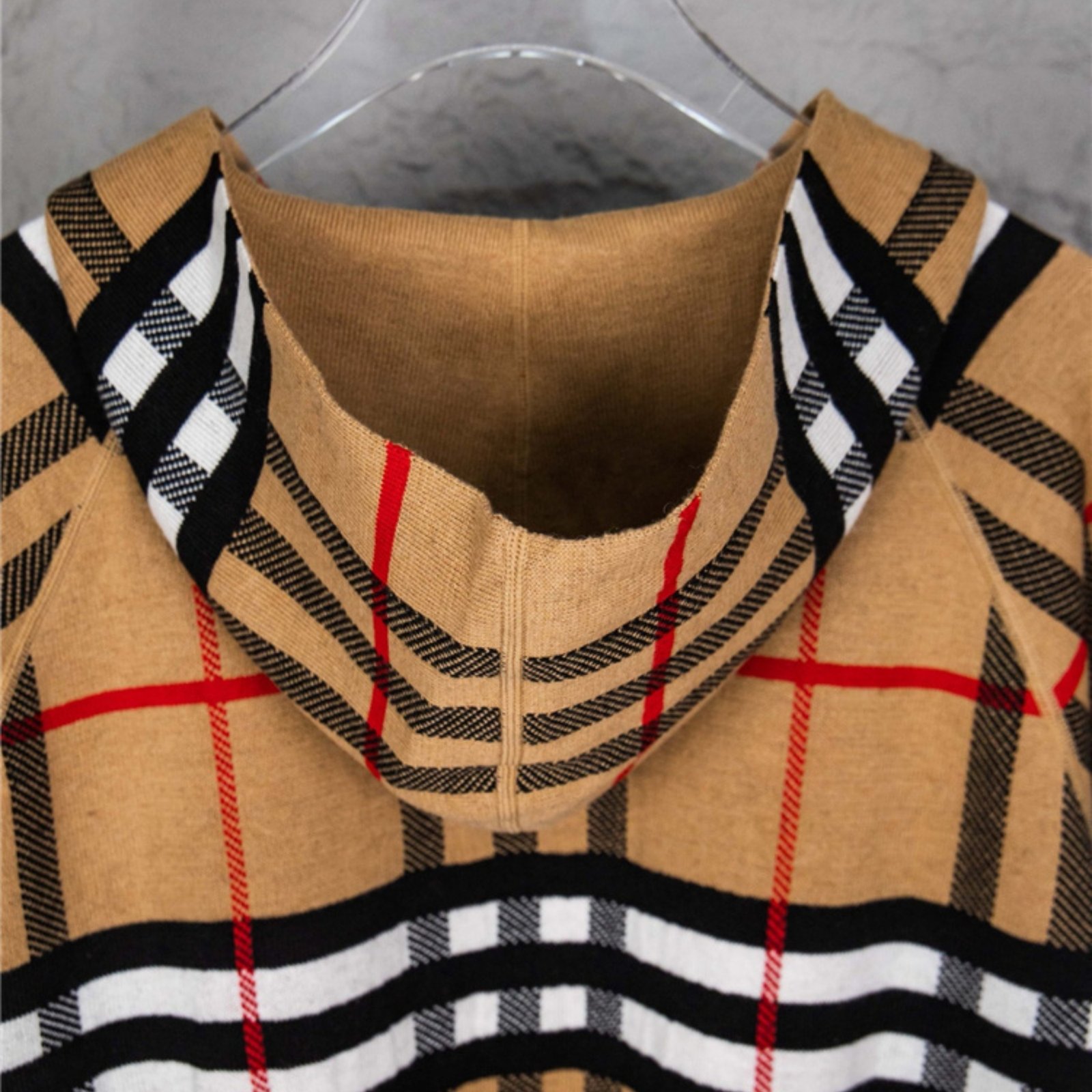 Brown Stripe Brburry Hoodie - Image 4