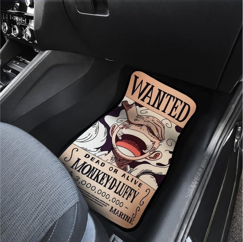 Anime Car Carpet Mat 1pc - Brown Luffy - Image 2