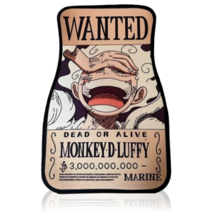 Anime Car Carpet Mat 1pc - Brown Luffy