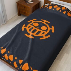Orange Op Anime Velvet Plush Blanket (PTY)