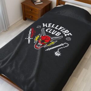 Black Hclub Anime Velvet Plush Blanket (PTY)