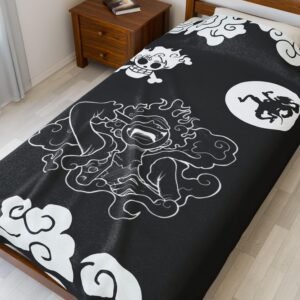 Black Gear 5 Anime Velvet Plush Blanket (PTY)