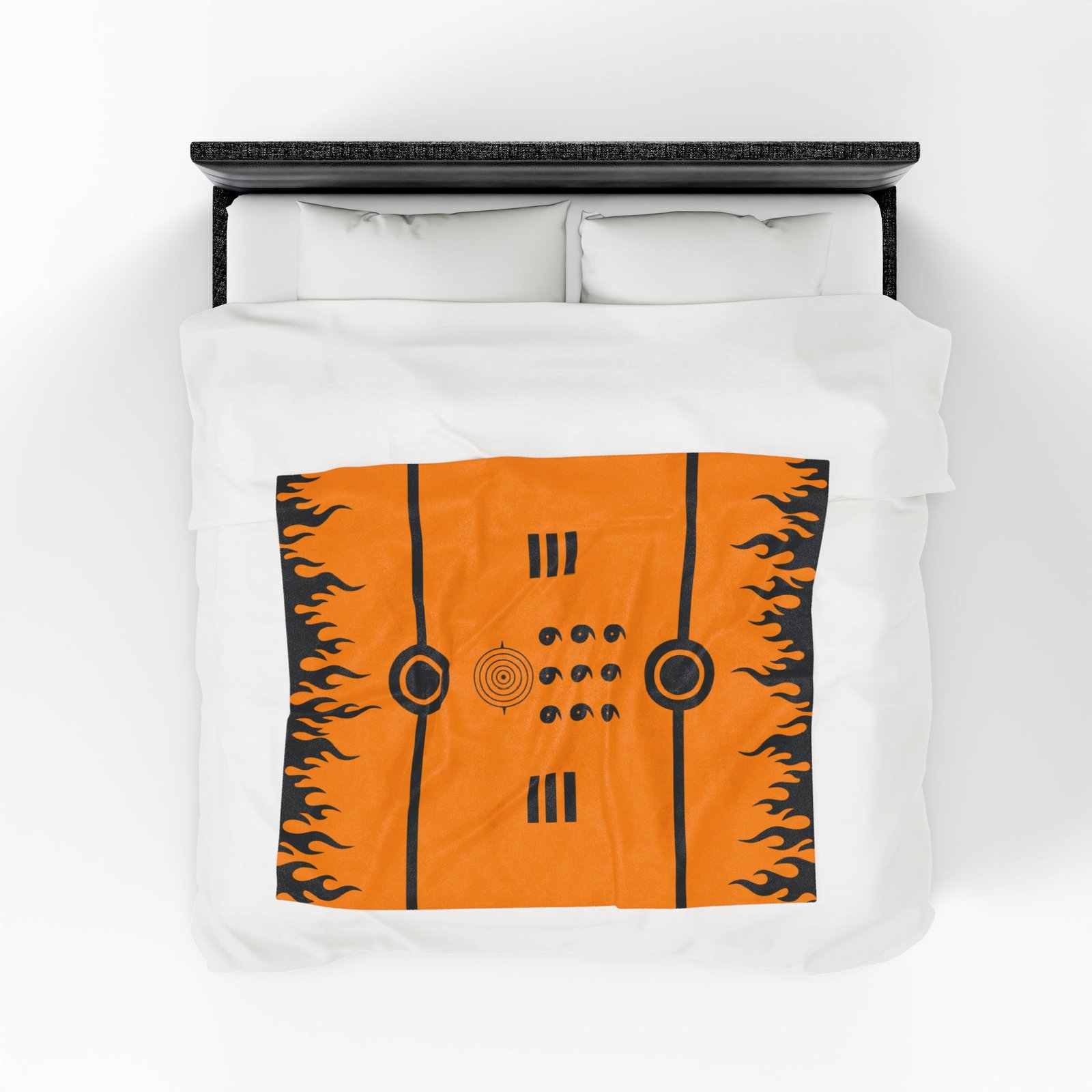 Orange Nine Tails Anime Velvet Plush Blanket (PTY) - Image 5