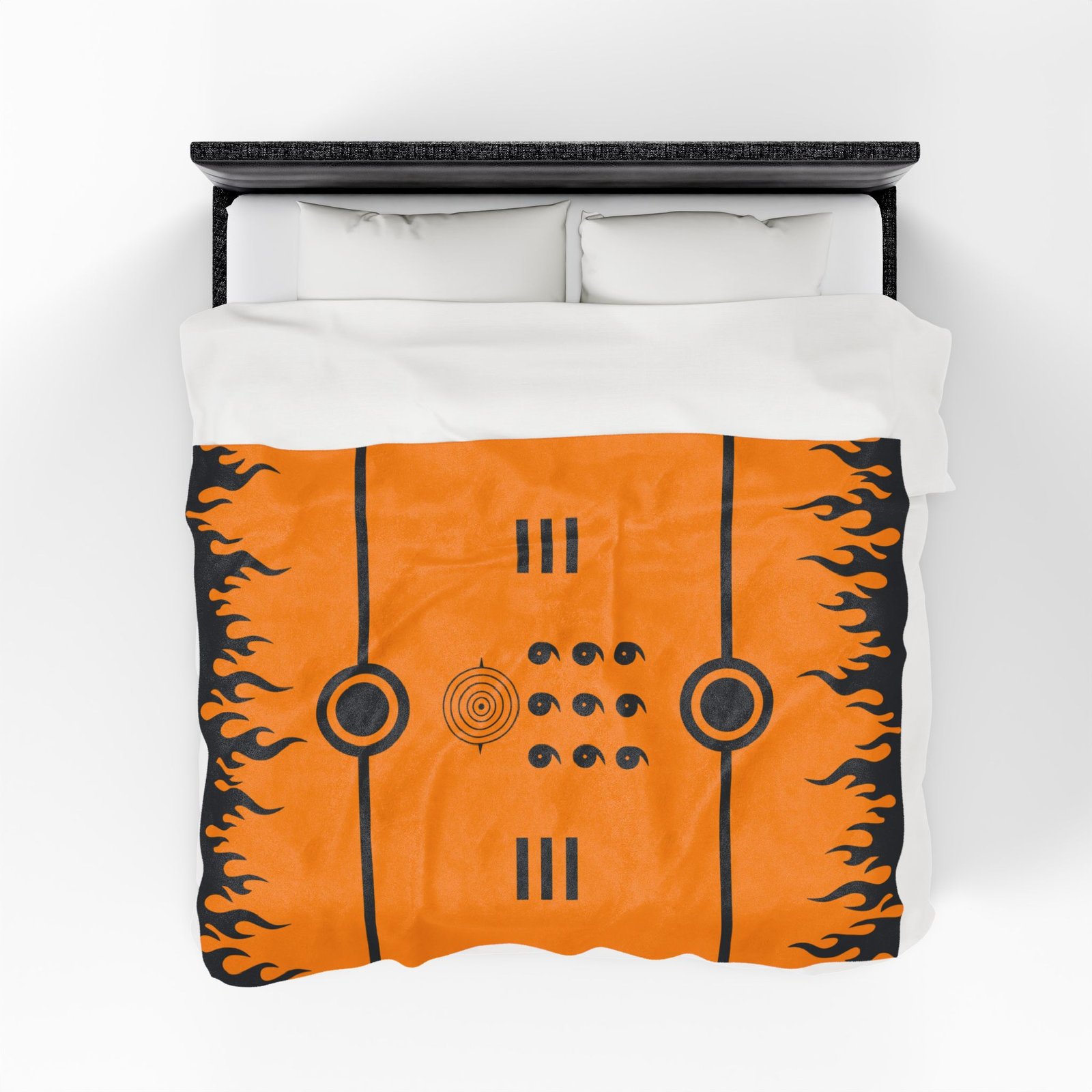 Orange Nine Tails Anime Velvet Plush Blanket (PTY) - Image 12
